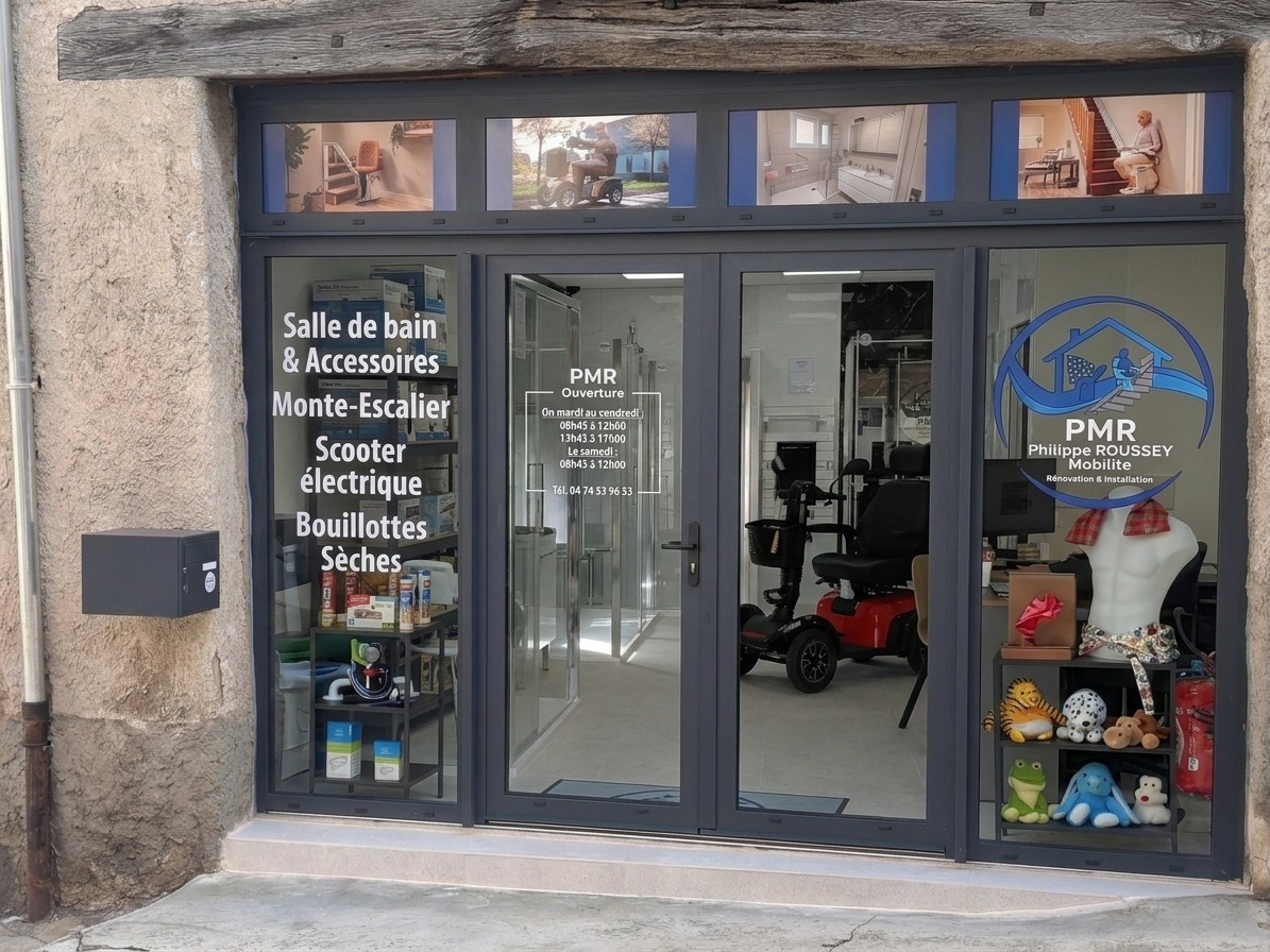 Vitrine du magasin de Beaurepaire Philippe Roussey